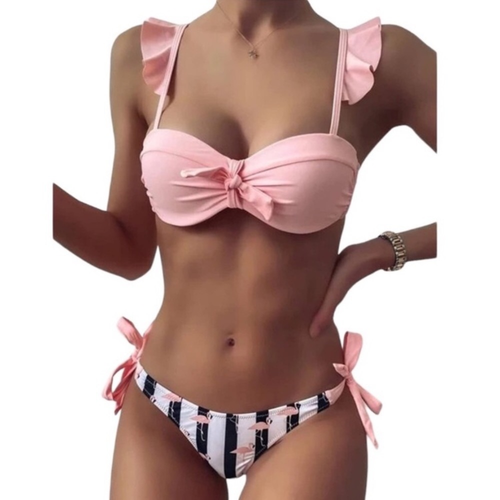 Sexy Flamingo Bikini, Cute Flamingo Bikini, Push Up Bikini